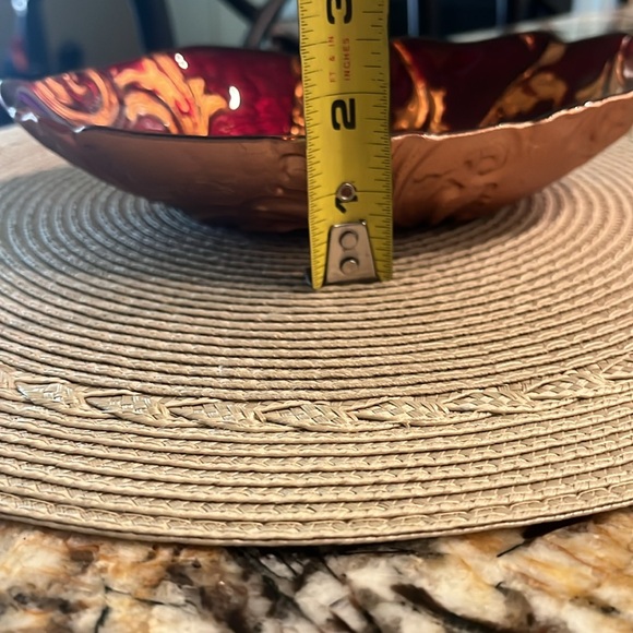 Arda Reverse Painted Vintage Goofus Glass Candy Dish - Picture 7 of 7